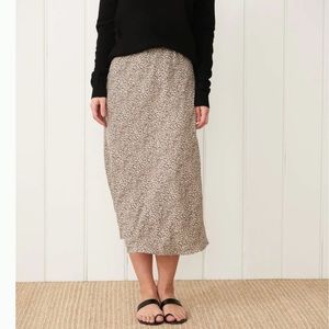 JENNI KAYNE Leopard Slip Skirt in size small